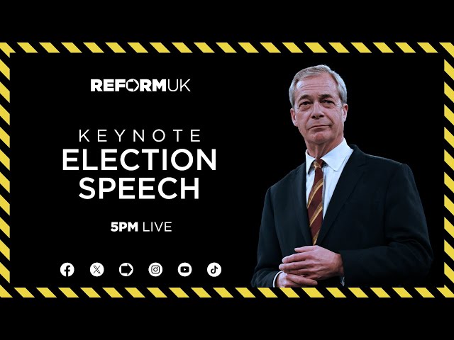 Watch as I deliver a keynote election speech LIVE from Barnsley. 🏴󠁧󠁢󠁥󠁮󠁧󠁿