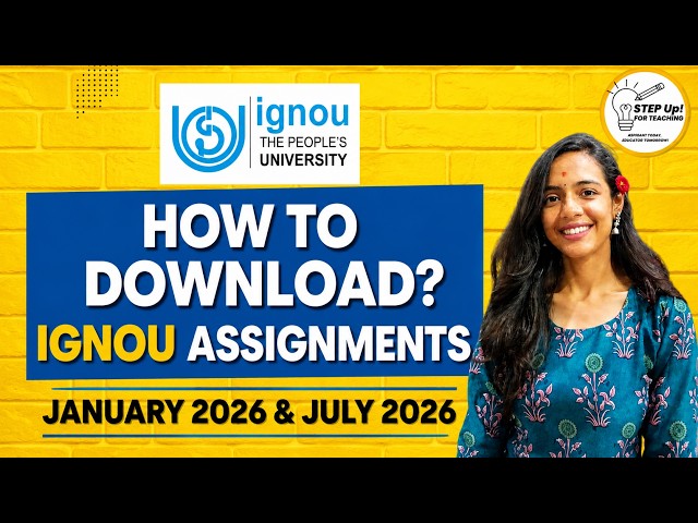 How to Download IGNOU Assignments 2026? | January & July Session | Step-by-Step