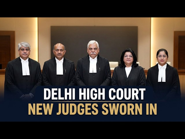 🔴Live Swearing-in Ceremony of Hon’ble Judges of Delhi High Court | Oath-taking at Delhi High Court
