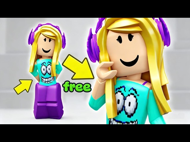 Making a CUTE Happy Avatar for 0 ROBUX + Free Item Code! 💜✨