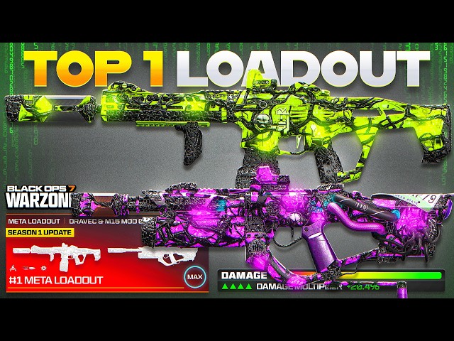 *NEW* BEST META LOADOUT for BO7 WARZONE after SEASON 1 UPDATE! (Best Class Loadouts in COD WZ S1)