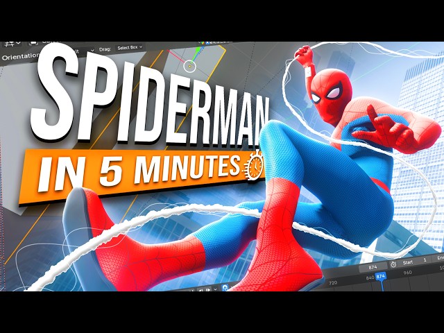 I Animated Spiderman in 5 Minutes (Blender Tutorial)