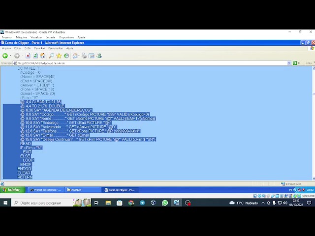 Curso Clipper  PC TOLEDO   Video 03