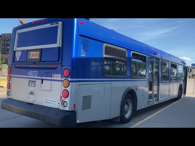 Edmonton Transit Service #4873 - Engine Startup