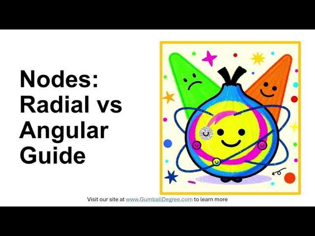 What is the difference between radial and angular nodes?