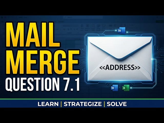 Word Mail Merge Tutorial | CAT Grade 12 P1 Nov 2024