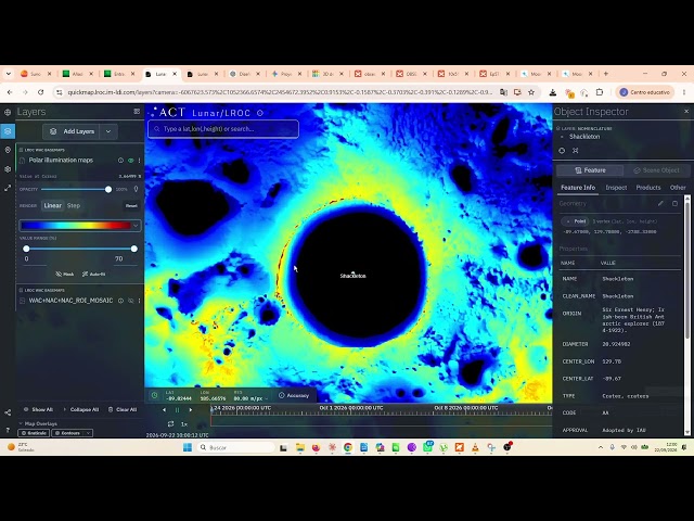 Where to build a LUNAR BASE? Site Selection with NASA QuickMap and 3D Solar Panel | BermejaHab