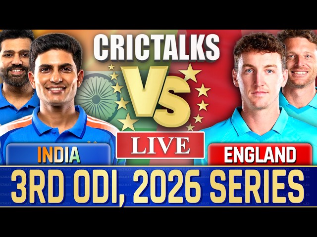 🔴 Live: IND vs ENG, 3rd ODI, Live Commentary | 2026 Series, Cricket Live Match Today Score, 1st Inn