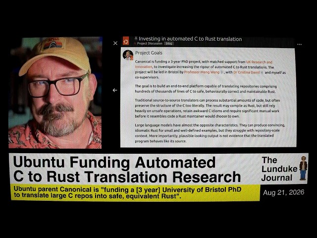 Ubuntu Funding Automated C to Rust Translation Research