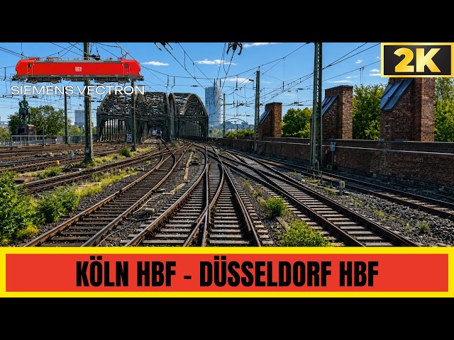 Cab Ride: Köln Hbf 🇩🇪 – Düsseldorf Hbf 🇩🇪 | Germany’s Busiest Railway Corridor in Action [Vectron]