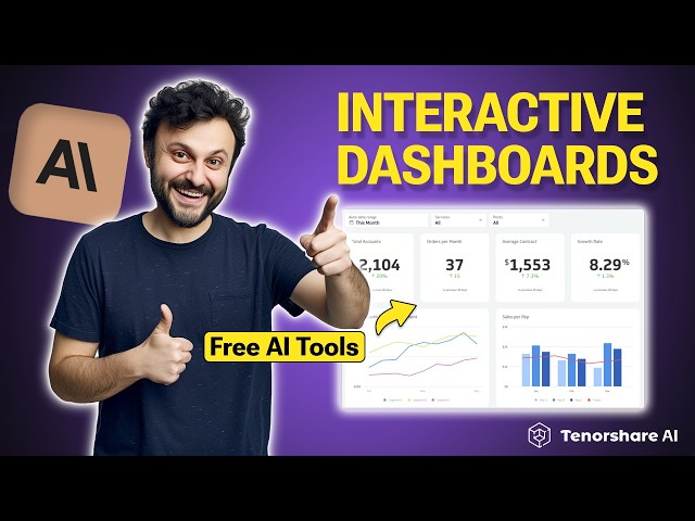 Claude 3.5 Sonnet: Create Interactive Dashboards in 2 Mins with AI🤯Free Data Visualization Tools