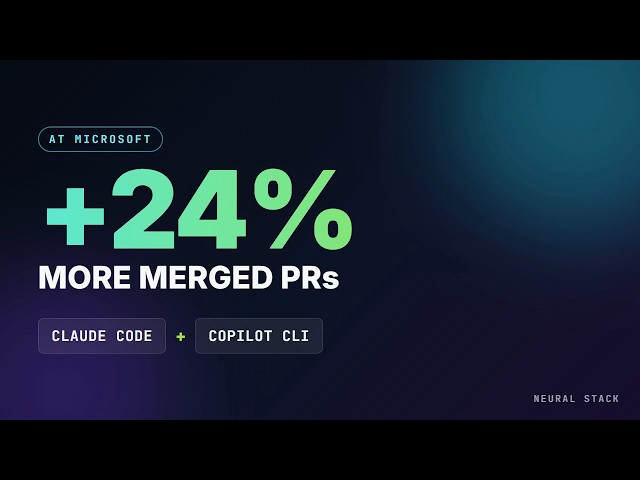 Claude Code + Copilot CLI at Microsoft: What 24% More Merged PRs Really Means