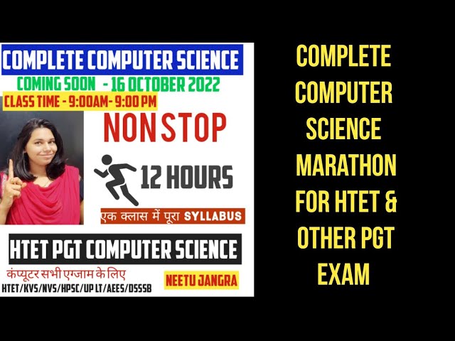 Complete PGT Computer Science Marathon For HTET & OTHER PGT EXAM || NS CLASSES