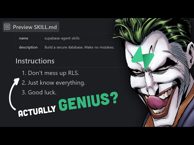 Did Supabase just FIX the problem with AI agents ??