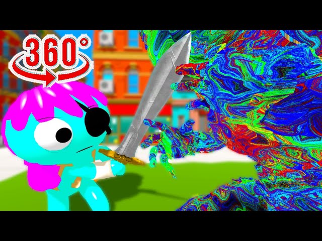 360° Pibby vs Corrupted Glitch - parody meme 360 VR 4K