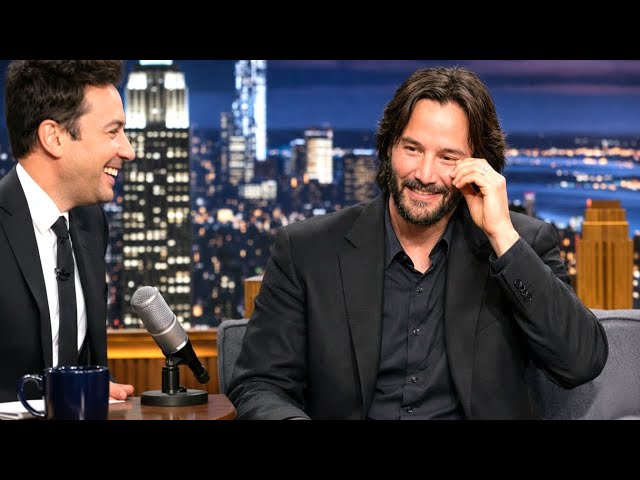 Keanu Reeves Visits Jimmy Fallon’s Show  One Moment Makes Him Tear Up With Happiness