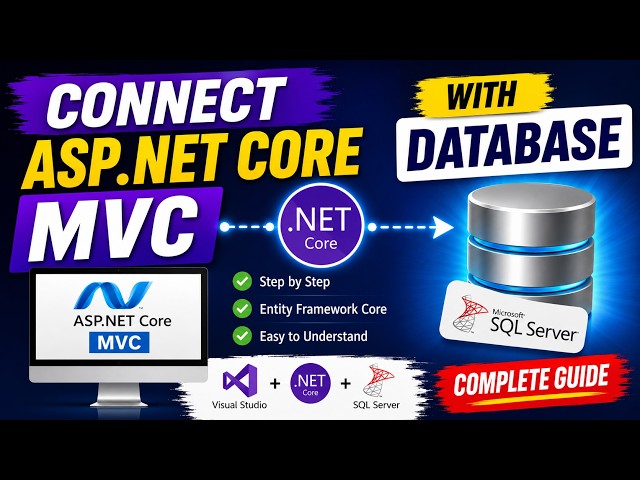 How to Connect ASP.NET Core MVC with SQL Server | Step-by-Step Tutorial#dotnetdeveloper