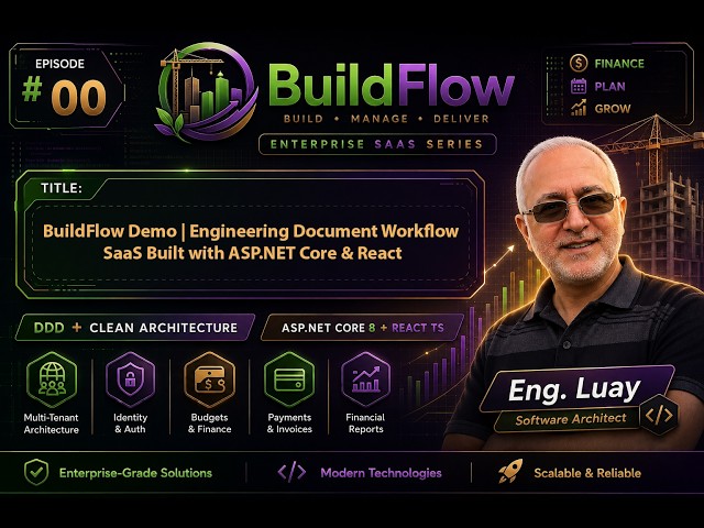 🚀 BuildFlow Demo | Build a Real Engineering SaaS with ASP.NET Core & React-En