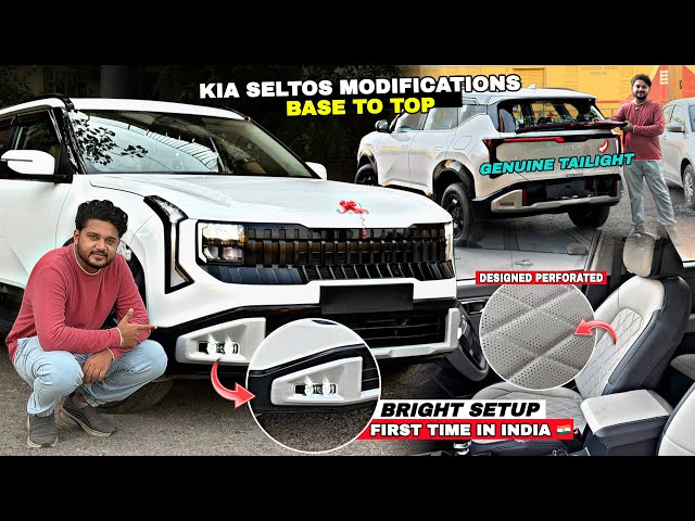 2026 Kia Seltos Base Model Modified 🔥 Genuine Tail Lights & Luxury Interior | 4 Projector lens