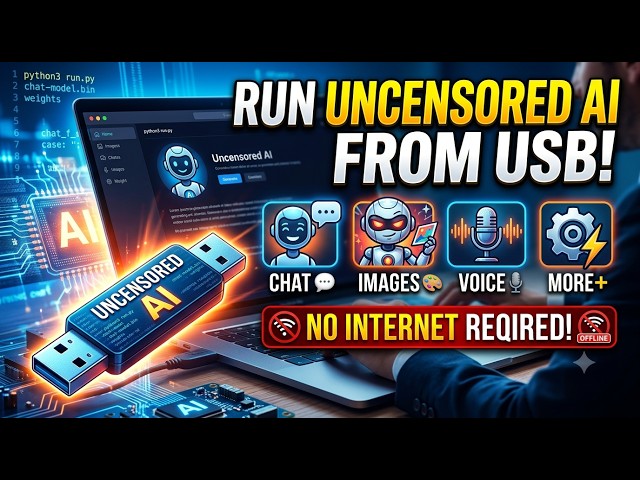 Run Uncensored AI from USB – Chat, Images, Voice & More (No Internet)