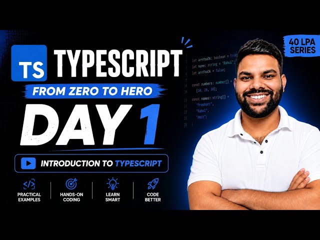 TypeScript Tutorial for Beginners | Day 1: Types & Type Inference