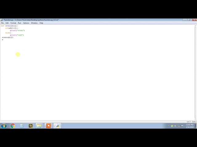 Python in Tamil-With argument without return type