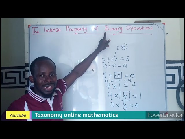 The Inverse Property of a Binary Operations