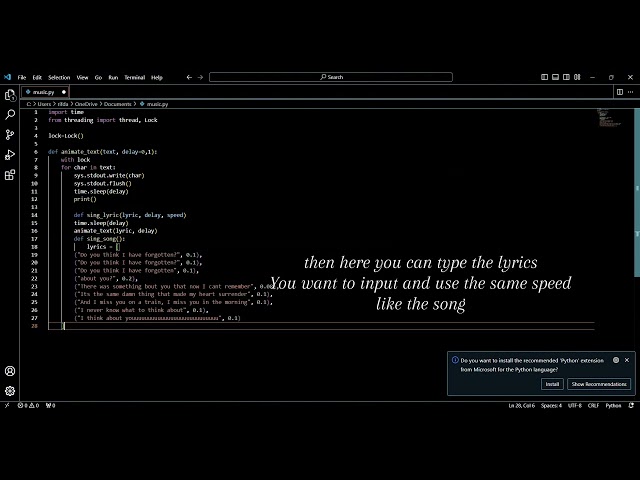 HOW TO MAKE SONG WITH PYTHON