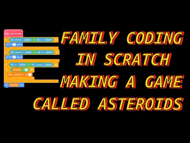 Coding with Kids - Making Games from Scratch - Dad POV - Classic Asteroids