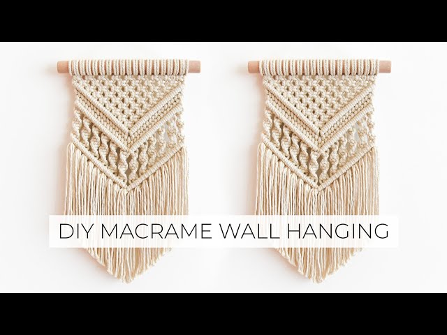 DIY MACRAME WALL HANGING | How to macrame | Step by step tutorial