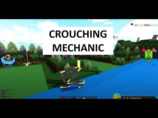 How to make a walking mech crouch