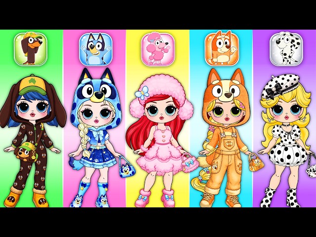 Bluey Fashion Dress Up for Disney Princess