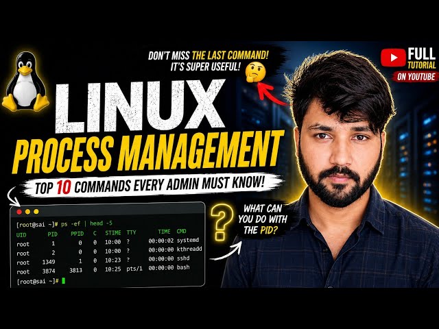 Top 10 Linux Process Management Commands Every Linux Admin Must Know | RHEL 10 Tutorial