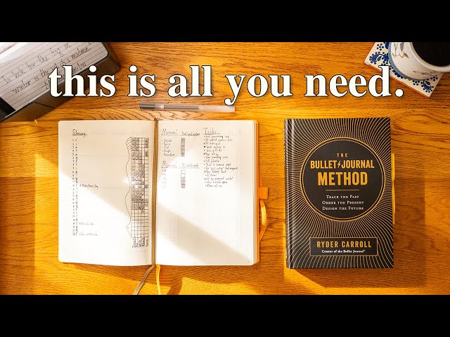 Minimalist Bullet Journal Setup (For Focus & Productivity)