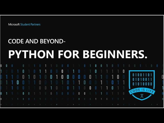 Python for Beginners- Basics and how to proceed further.