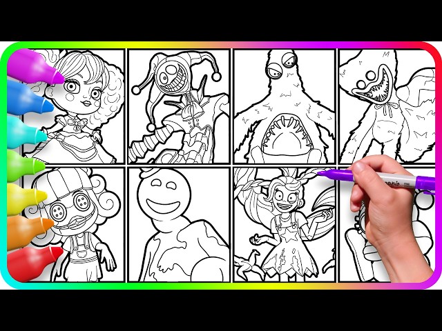 Poppy Playtime Chapter 6 Speed Coloring / Satisfying Coloring process. Monsters and Bosses