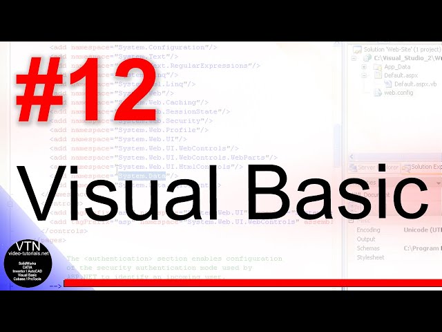 12  VISUAL BASIC   Tutorial  ( Variables )