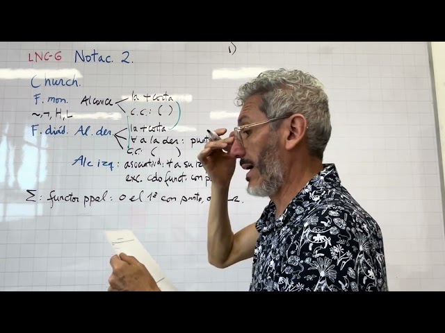 LNC-. Transformación de la notación con profusión de paréntesis a la notación a lo Church