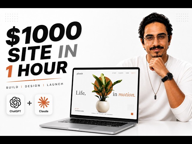 I made a 1000$ 3D website in 1 hour using AI | Complete process from scratch