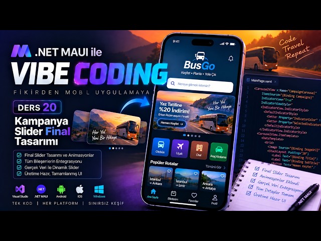 Vibe Coding with .NET MAUI #20 | From Idea to Mobile App ~ Final Design of the Campaign Slider