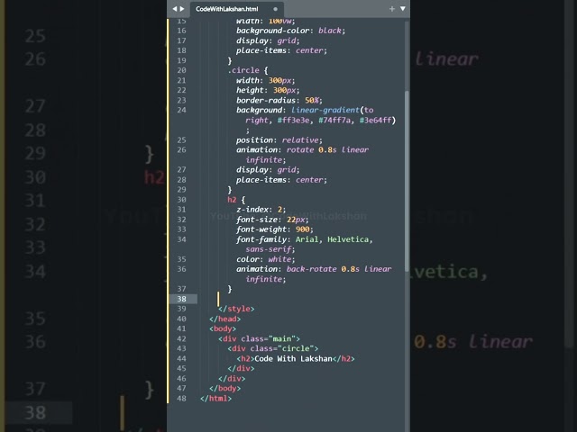 CSS Animation Gradient Border | HTML CSS