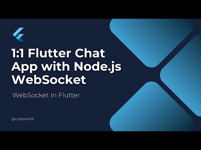 1:1 Flutter Chat App with Node.js WebSocket | Real-Time Messaging Tutorial