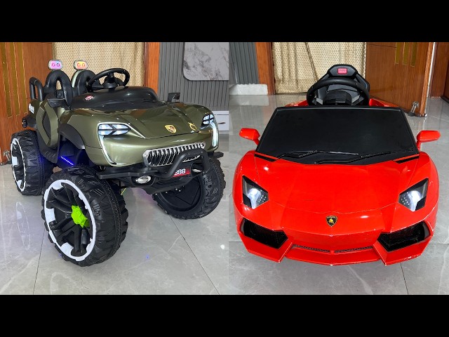 RC Shark Jeep Vs RC Lamborghini Car Unboxing & Testing | Remote Control Ride on Car🔥🔥
