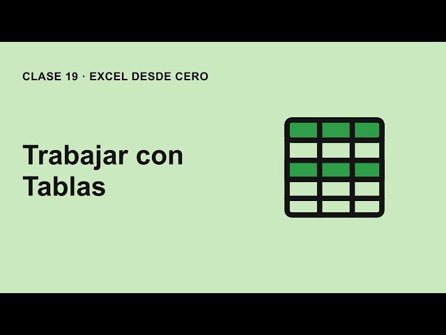 Class 19: Working with Tables | Excel Course from Scratch for Beginners