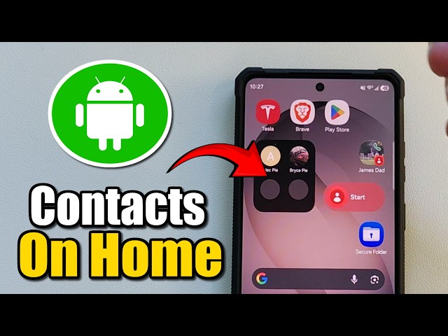 How to Add Contacts to Home Screen on Android - Settings