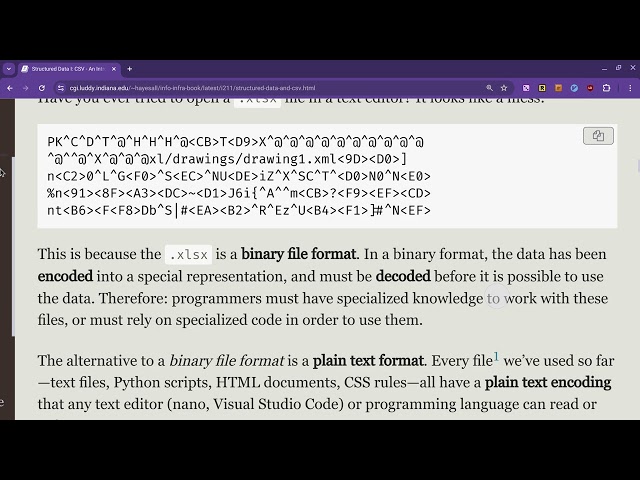 Structured data and the Python csv library - i211su2024