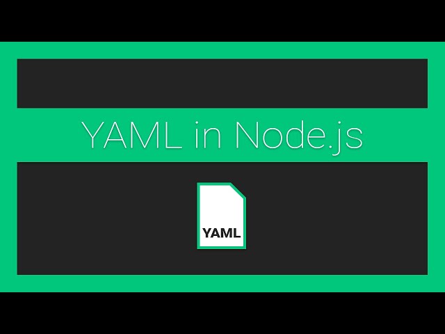 Getting Started with YAML in Node