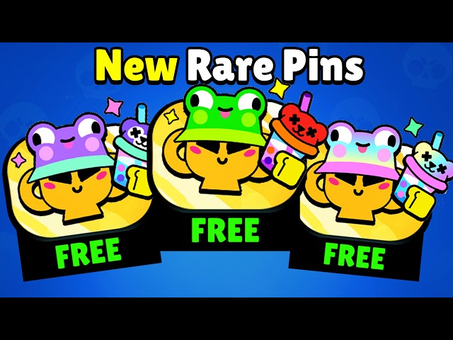 Brawl Stars is Giving Away the New RAREST Pins for FREE!