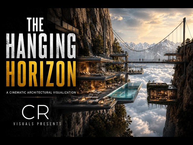 The Hanging Horizon | Cinematic Architectural Visualization | Luxury Alpine CGI Film