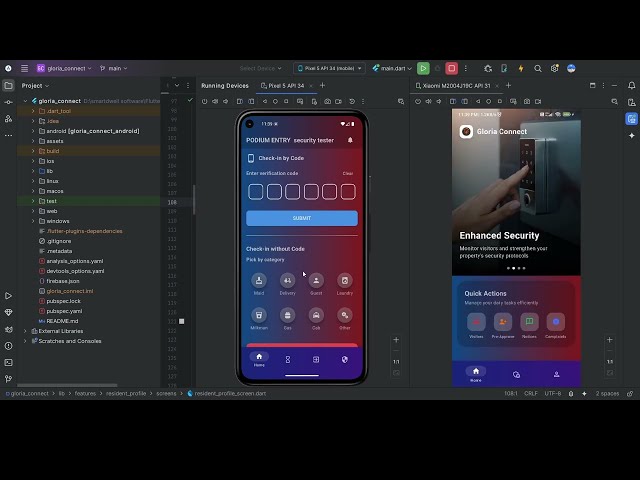 Visitor Management App Demo | Flutter + Node.js + MongoDB | Real-time Notifications